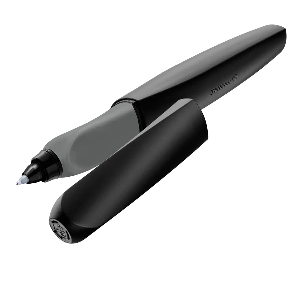 Pelikan Twist R457 Tintenroller schwarz + 2 Patronen