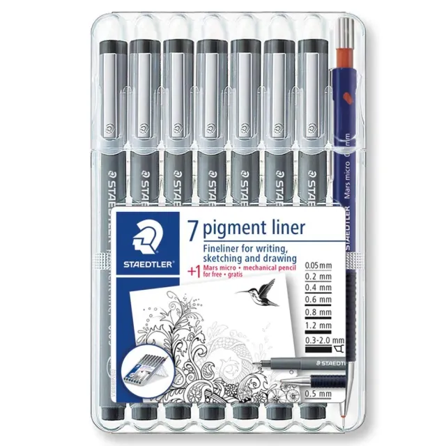 Staedtler pigment liner 308 Fineliner-Set dokumentenecht
