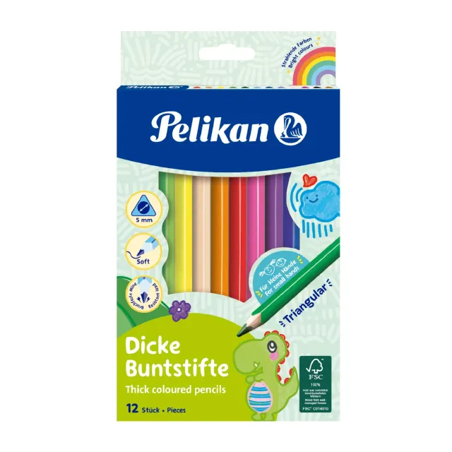 Pelikan Buntstifte dreieckig dick