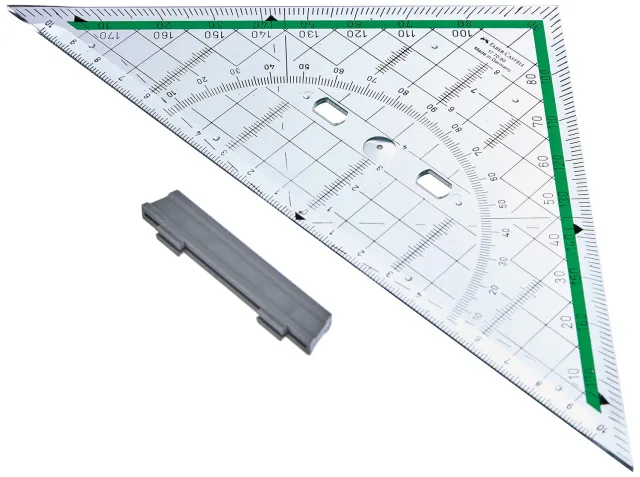 Faber-Castell Geodreieck mit abnehmbarem Griff