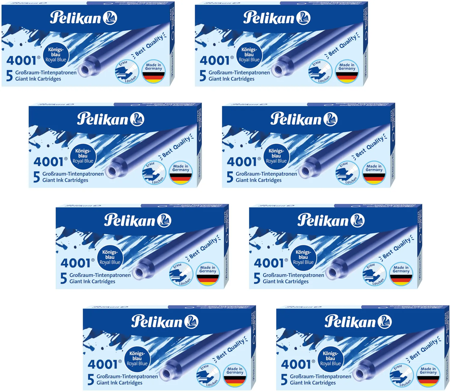 Pelikan 4001 Tintenpatronen Großraum 5er Pack