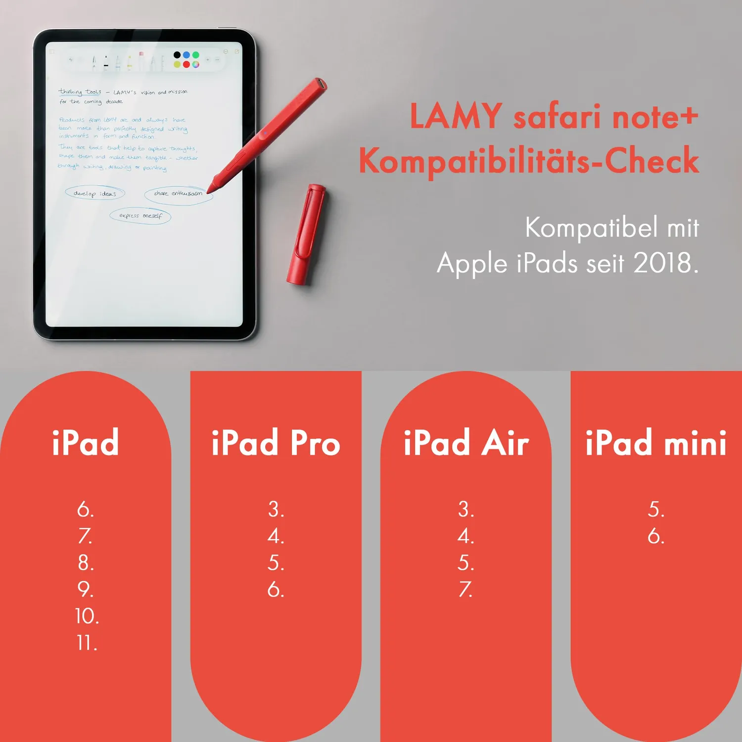 LAMY safari note+ Tablet-Stift nachfüllbar