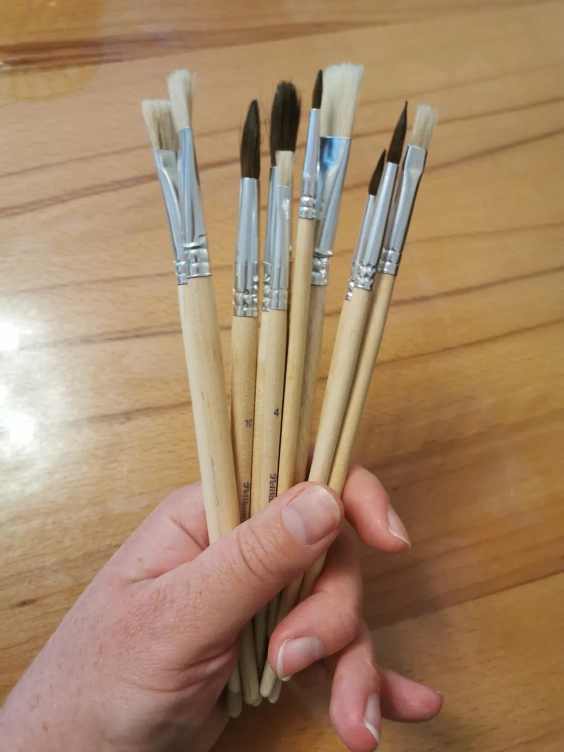 Pelikan Pinsel Starter-Set 10 Stück Haar- und Borstenpinsel