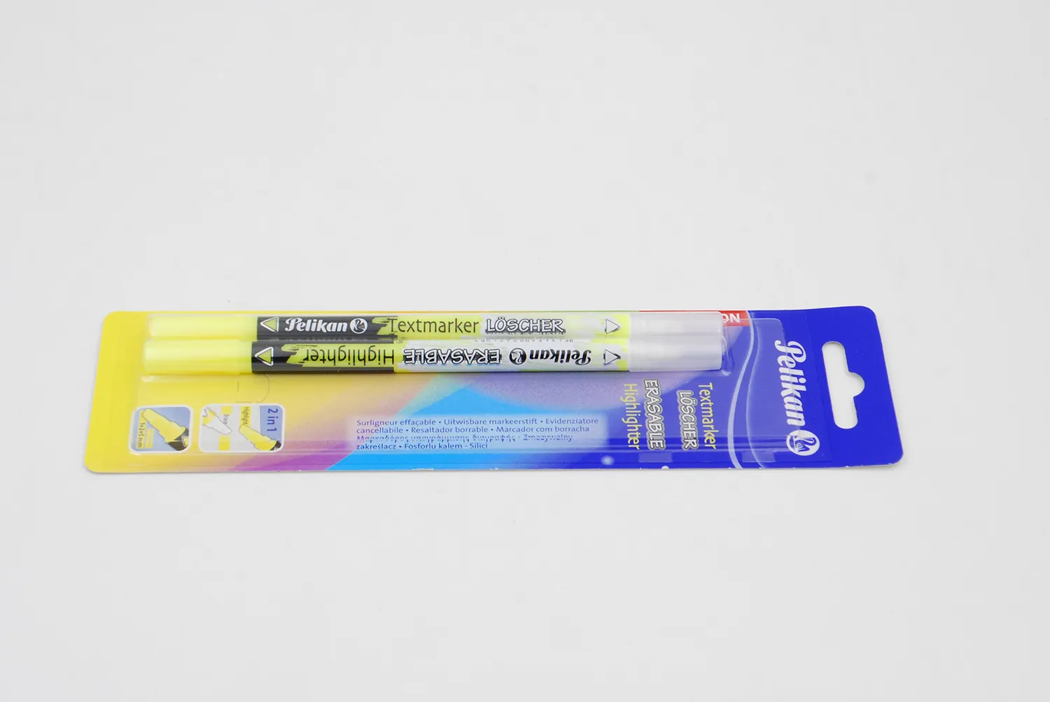 Pelikan 456 Textmarker-Löscher Gelb 2in1 2 Stück