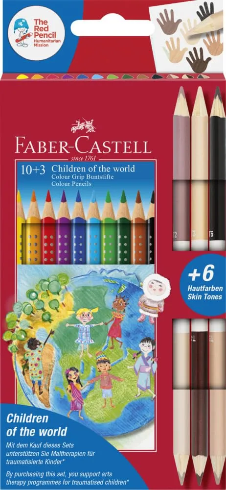 Faber-Castell 116511 Bicolor Buntstifte Set Children of the World