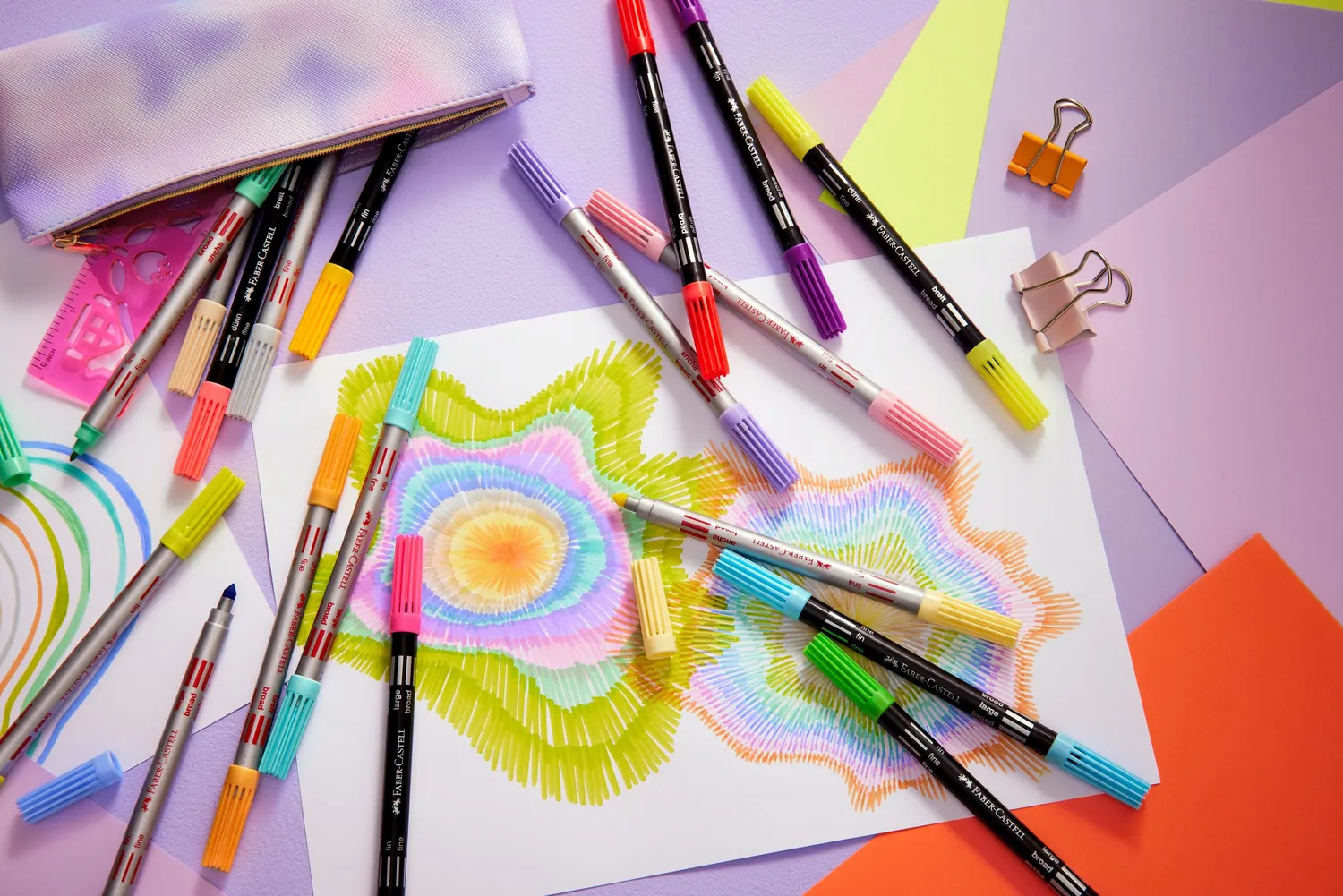 Faber-Castell Doppelfasermaler Filzstifte 40er Set