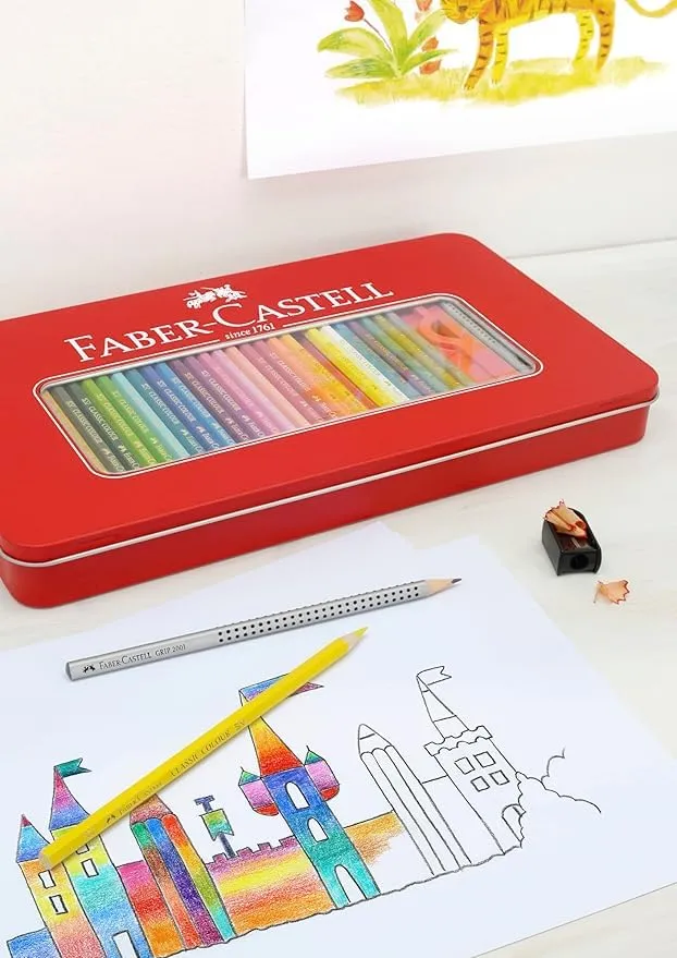 Faber-Castell Hexagonal Buntstift Metalletui