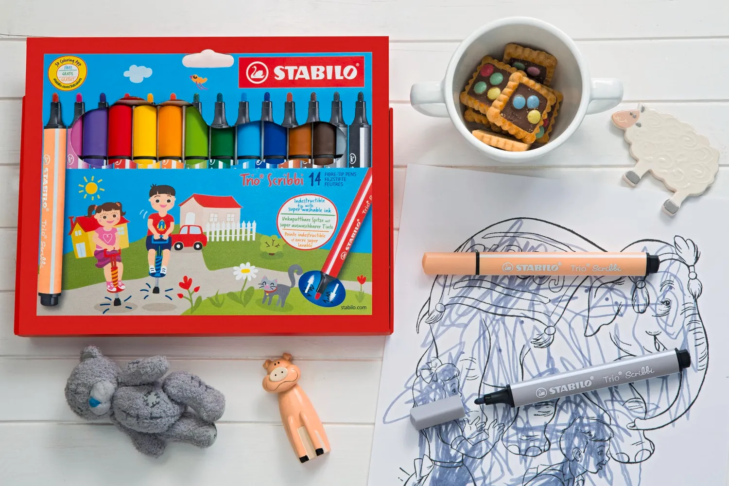 STABILO Trio Scribbi Filzstift gefedert