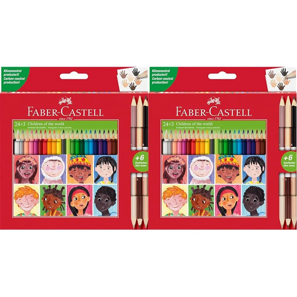 Faber-Castell 511514 Buntstifte dreikant auswaschbar