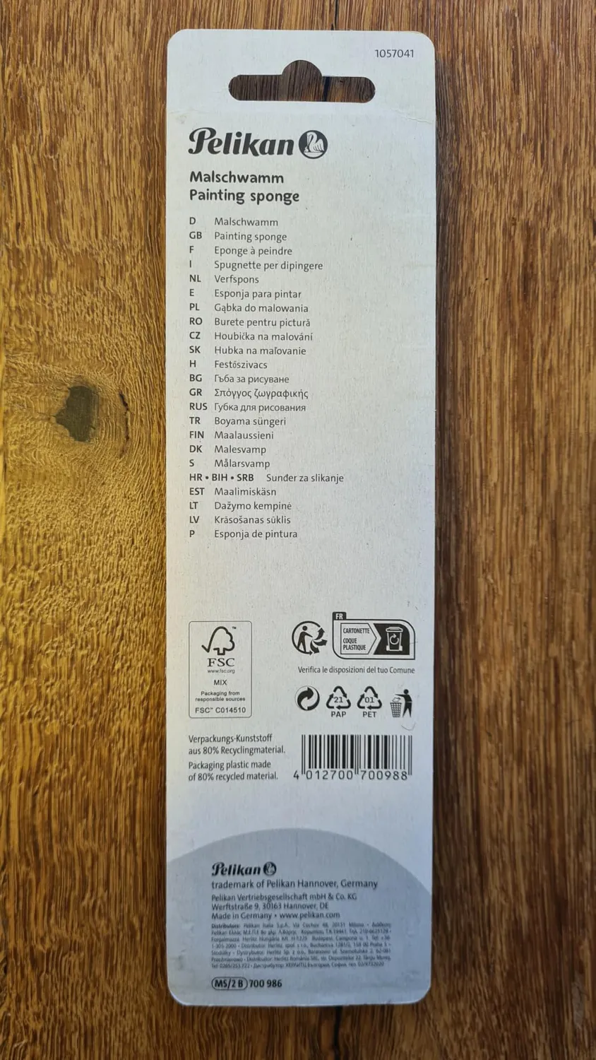 Pelikan Malschwamm 2er Pack weich saugfähig