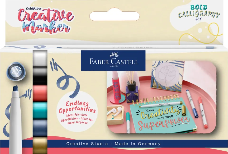 Faber-Castell Goldfaber Creative Marker Filzstifte 6 Stück