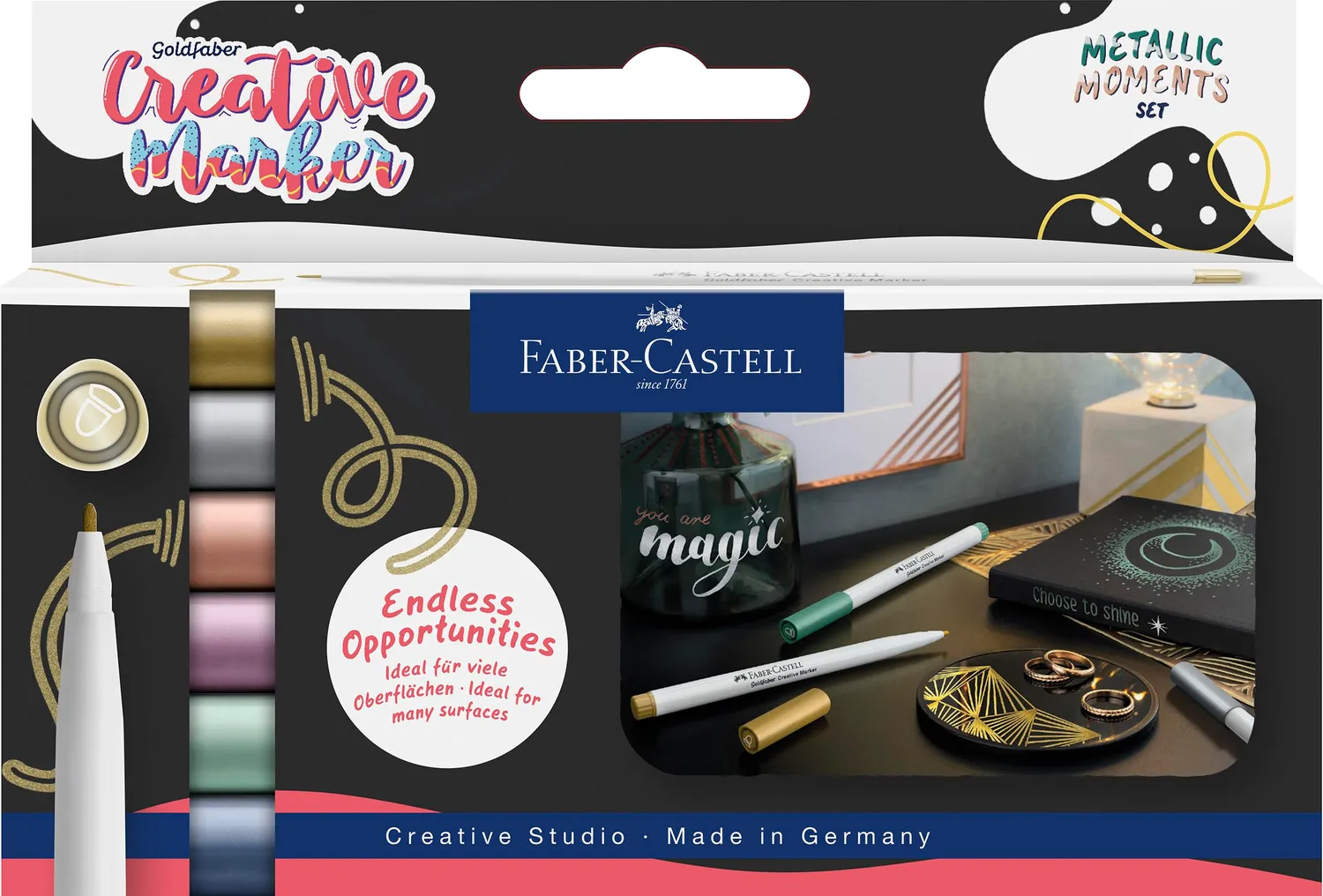 Faber-Castell Goldfaber Creative Marker Filzstifte 6 Stück