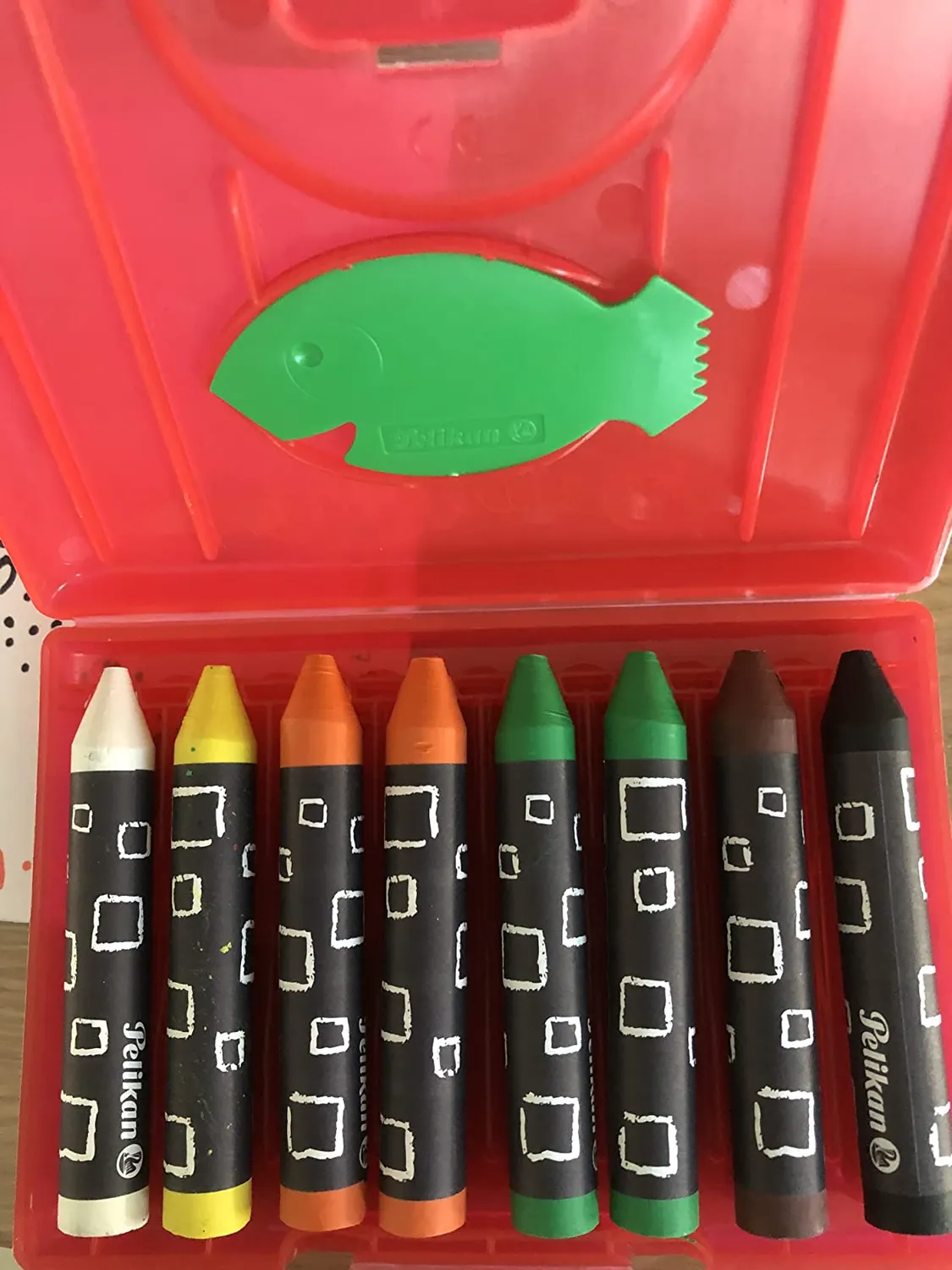 Pelikan Wachsmalstifte rund 8er Box wasserfest