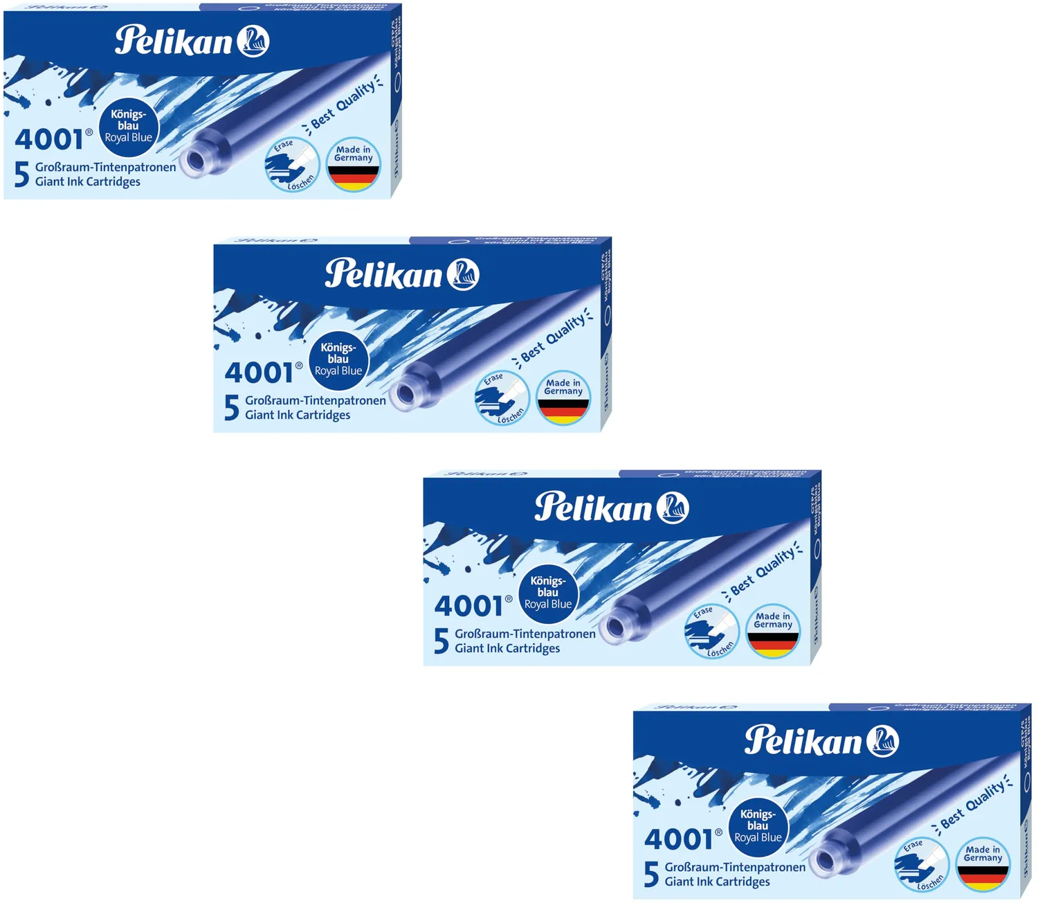 Pelikan 4001 Tintenpatronen Großraum 5er Pack