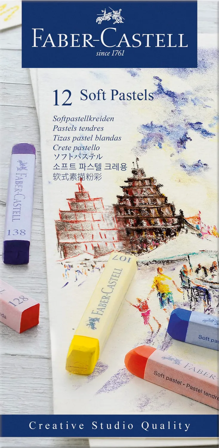 Faber-Castell 128324 Softpastellkreide Etui brillant