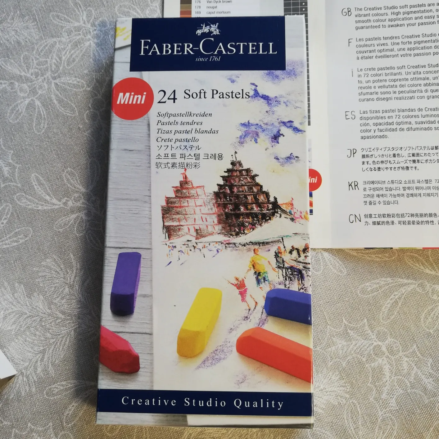 Faber-Castell Mini Softpastellkreide Set Kartonetui deckend