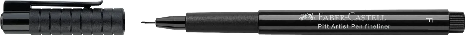 Faber-Castell Pitt Artist Pen Set Schwarz 6er wasserfest