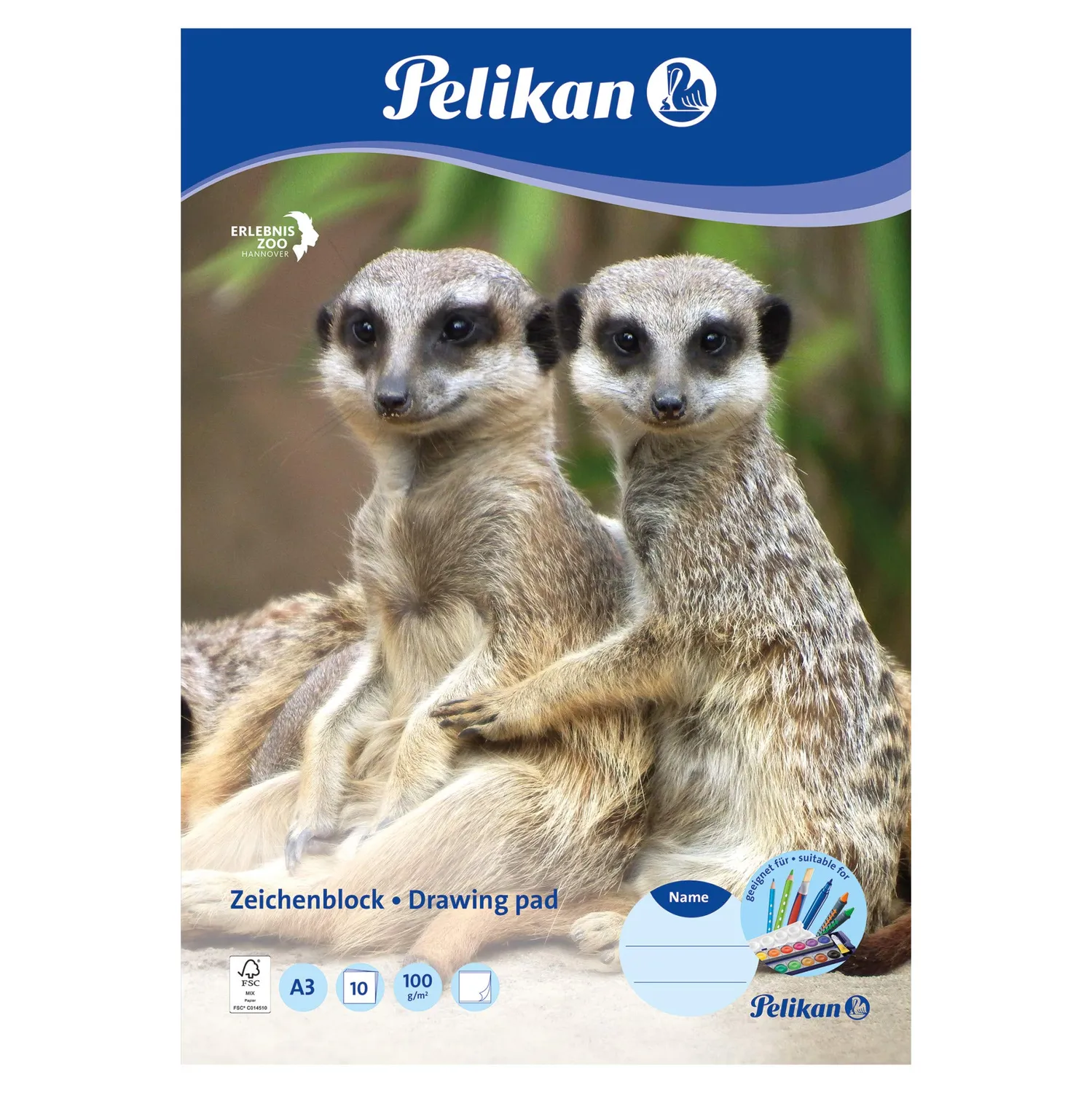 Pelikan Zeichenblock weißes Papier