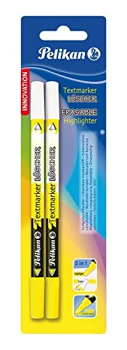 Pelikan 456 Textmarker-Löscher Gelb 2in1 2 Stück