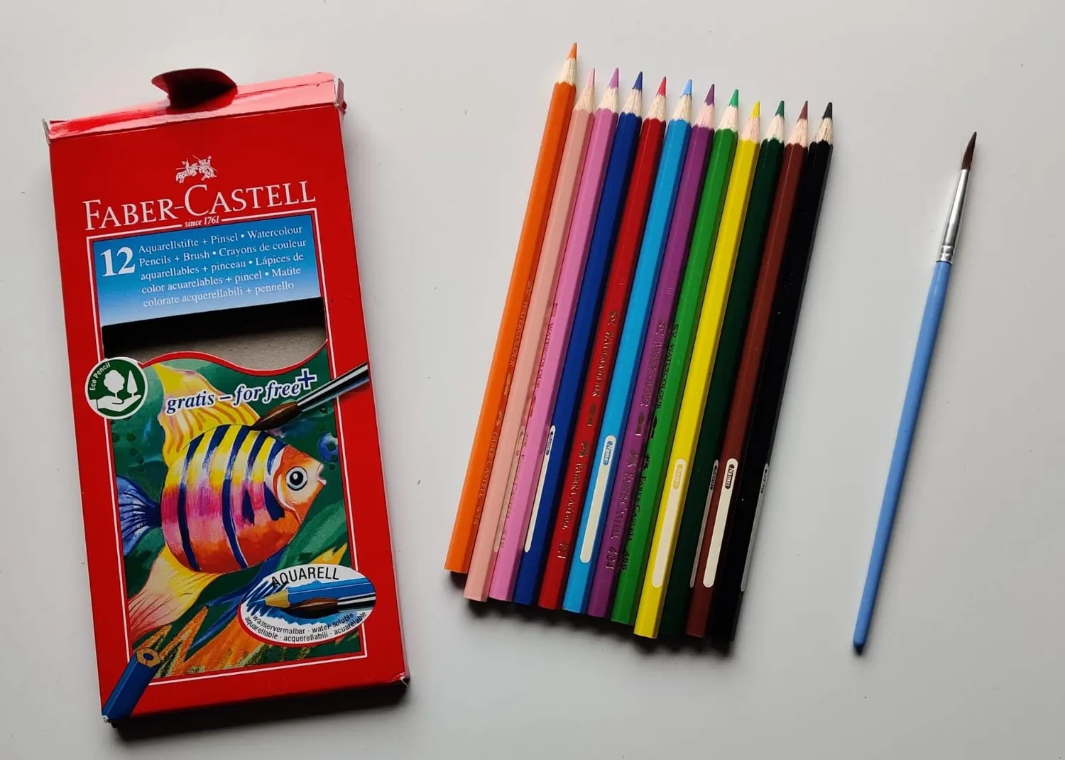 Faber-Castell Aquarell Buntstifte mit Pinsel wasservermalbar