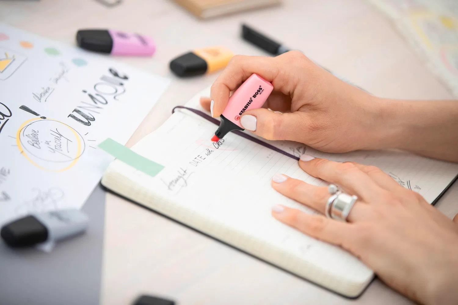 STABILO BOSS MINI Pastellove 2.0 Textmarker 6er Pastellfarben