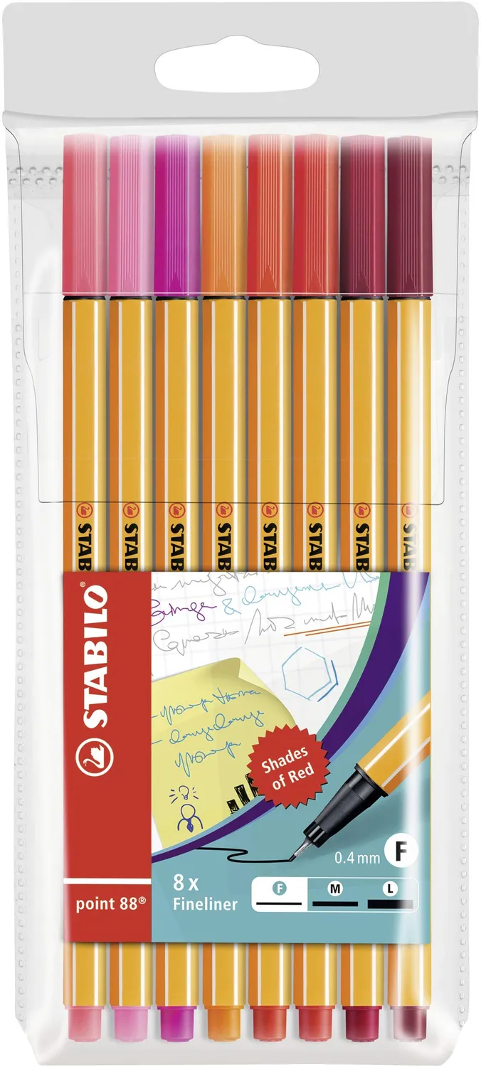 STABILO point 88 Fineliner 0,4 mm austrocknungssicher