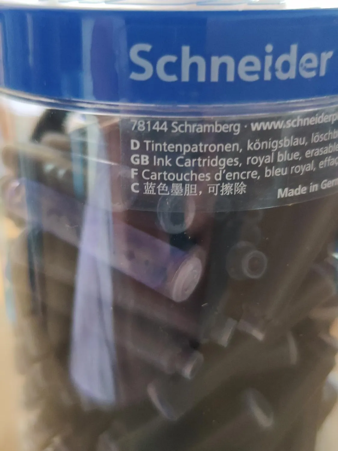 Schneider 6803 Tintenpatronen löschbar