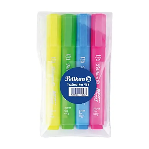 Pelikan 438 Textmarker farbig sortiert