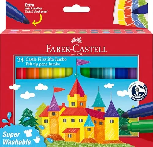 Faber-Castell Jumbo Filzstifte 24er auswaschbar