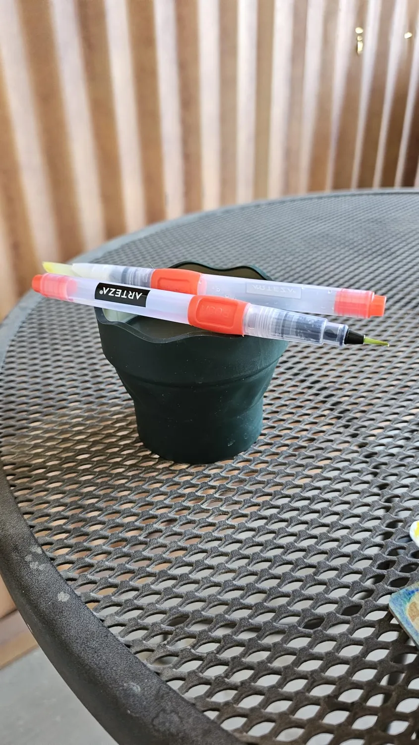 Faber-Castell Clic & Go 181520 Wasserbecher grün faltbar