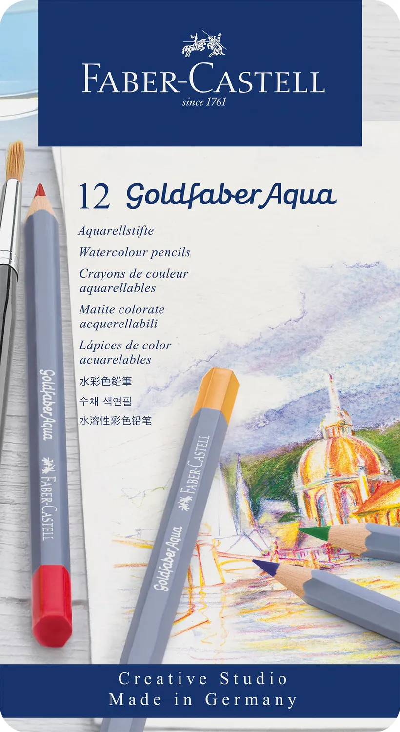 Faber-Castell Goldfaber Aqua Aquarellstift Metalletui