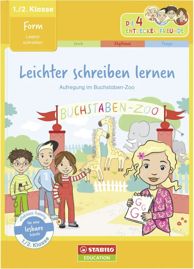 STABILO Die 4 Entdecker-Freunde Übungsheft Form 1./2. Klasse