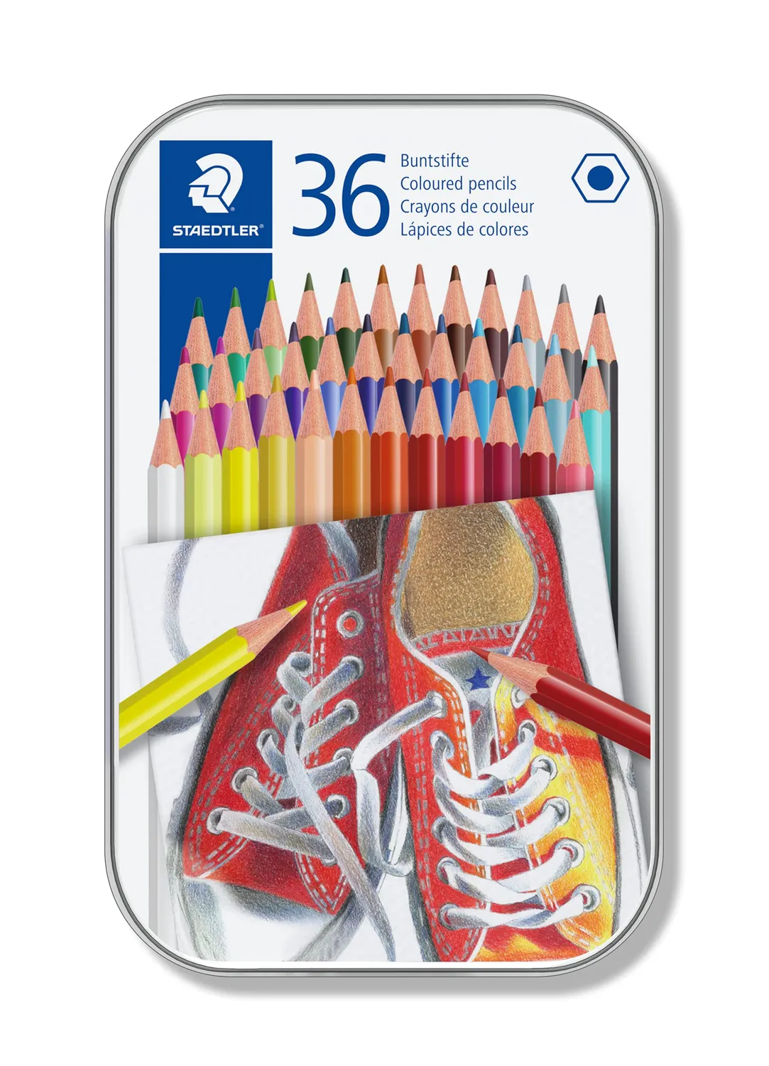 STAEDTLER 175 Buntstifte Metalletui klassisch