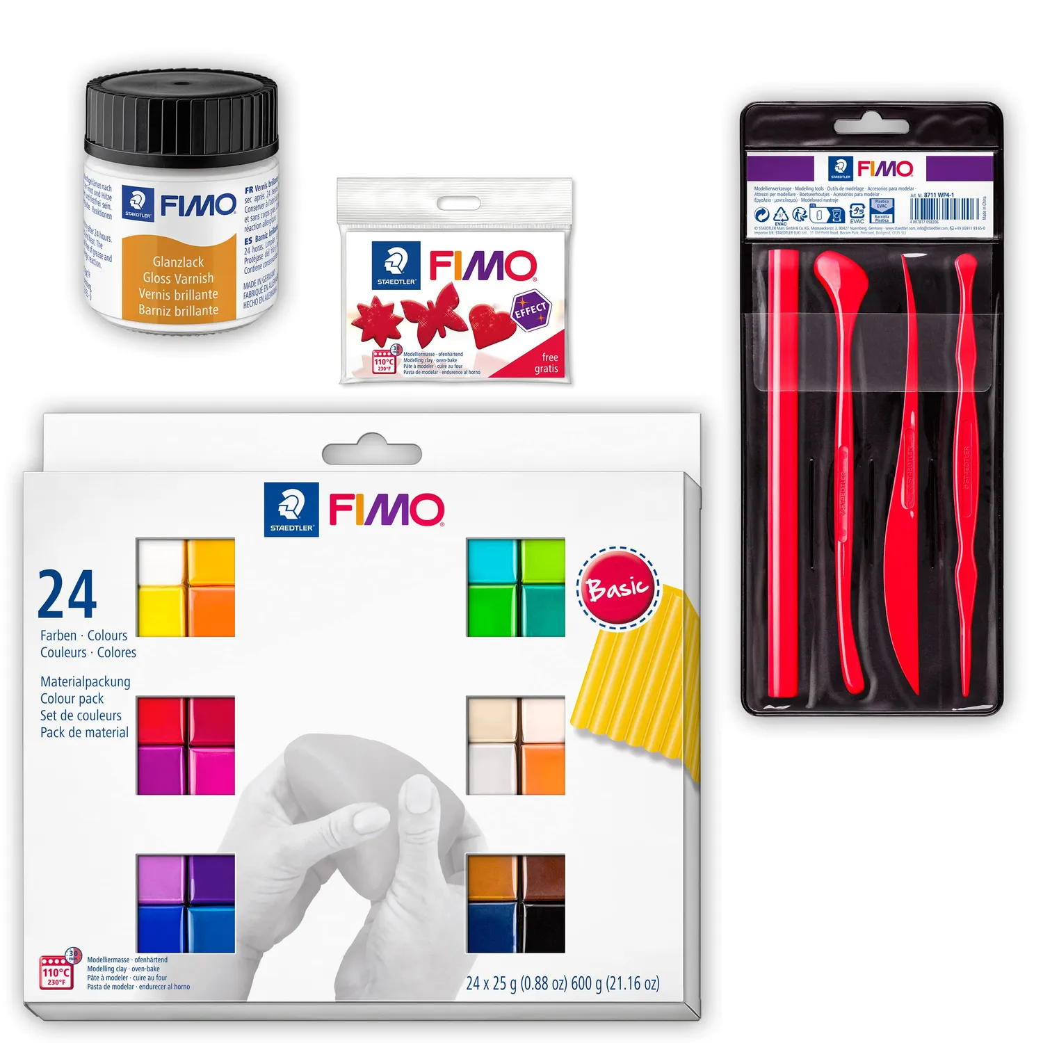 STAEDTLER FIMO soft 8023 Colour Pack Knete