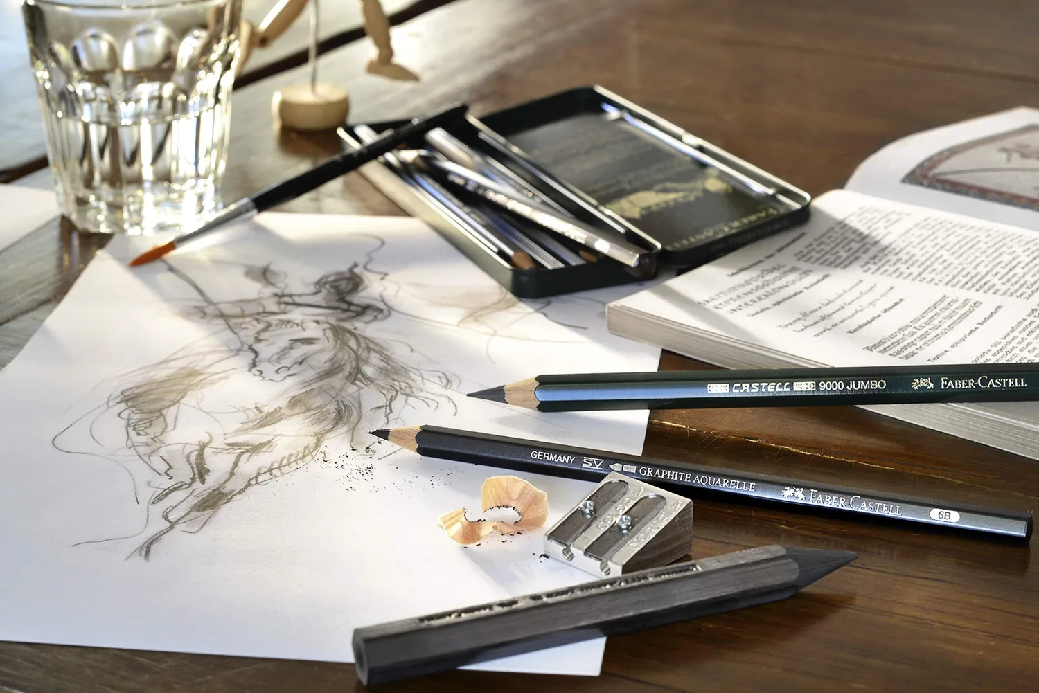 Faber-Castell Castell 9000 Bleistift-Set Metalletui