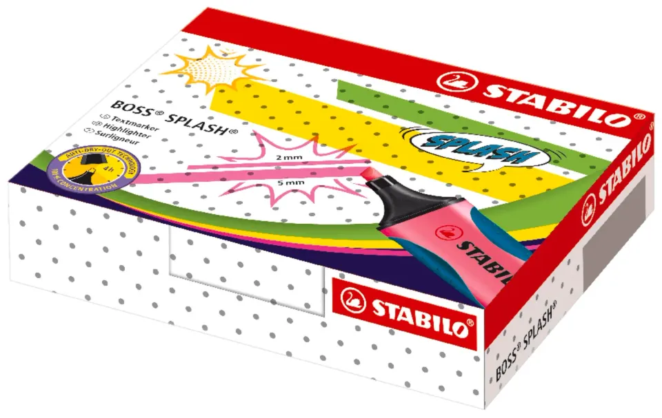STABILO BOSS SPLASH Textmarker Keil nachfüllbar