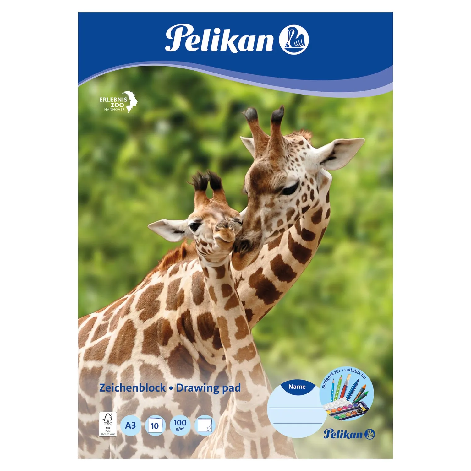 Pelikan Zeichenblock weißes Papier