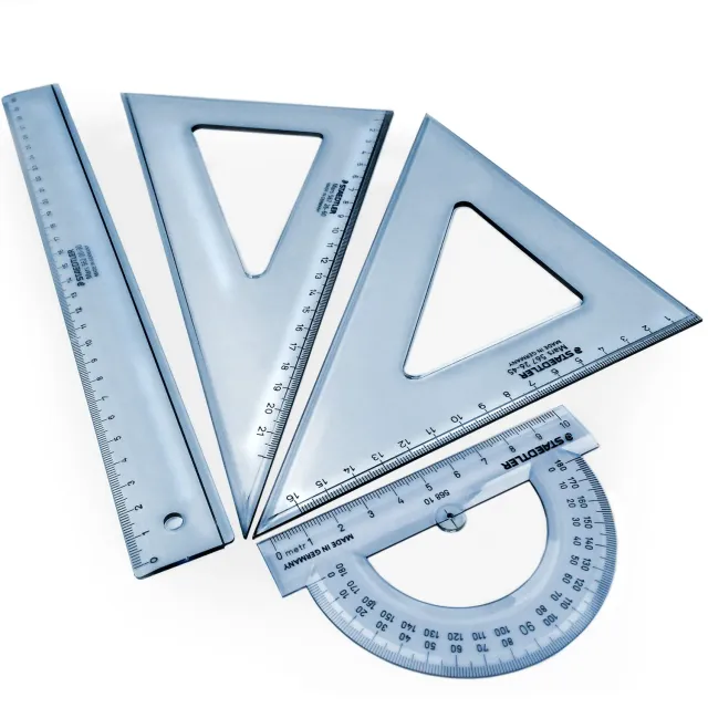STAEDTLER Mars 569 Geometrieset 4-teilig transparent