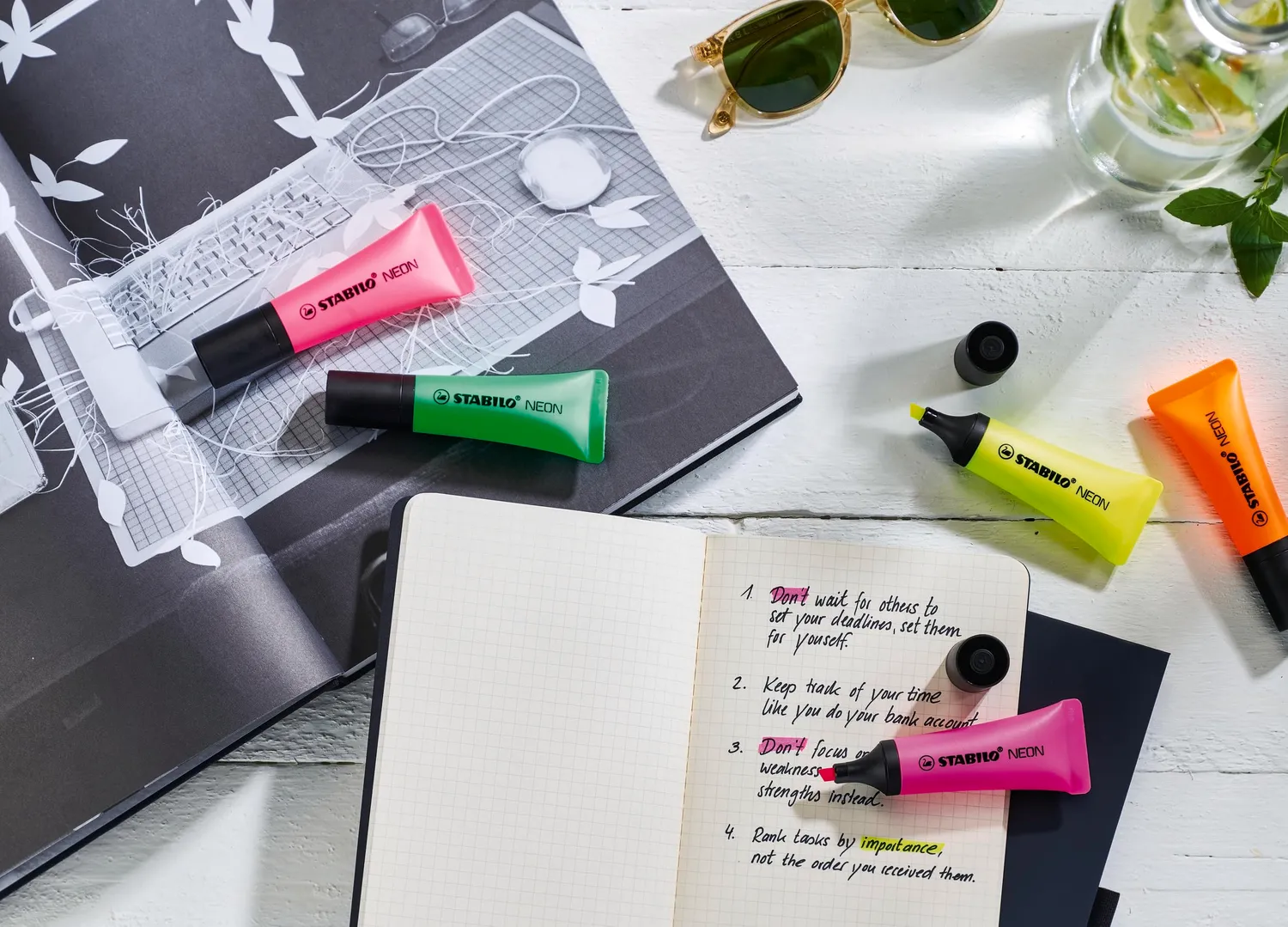 STABILO Neon Textmarker Keilspitze