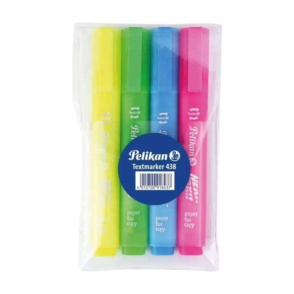 Pelikan 438 Textmarker farbig sortiert