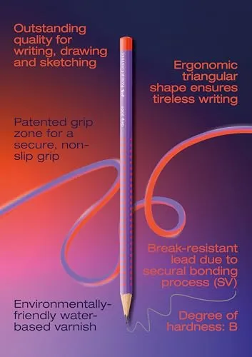 Faber-Castell Grip 2001 Flow Edition Bleistifte 3er Set B