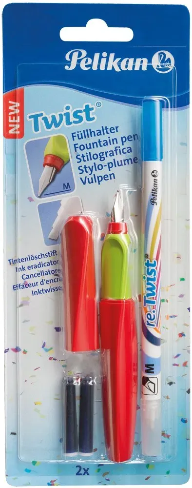 Pelikan Twist P457 Füller M mit Tintenlöscher