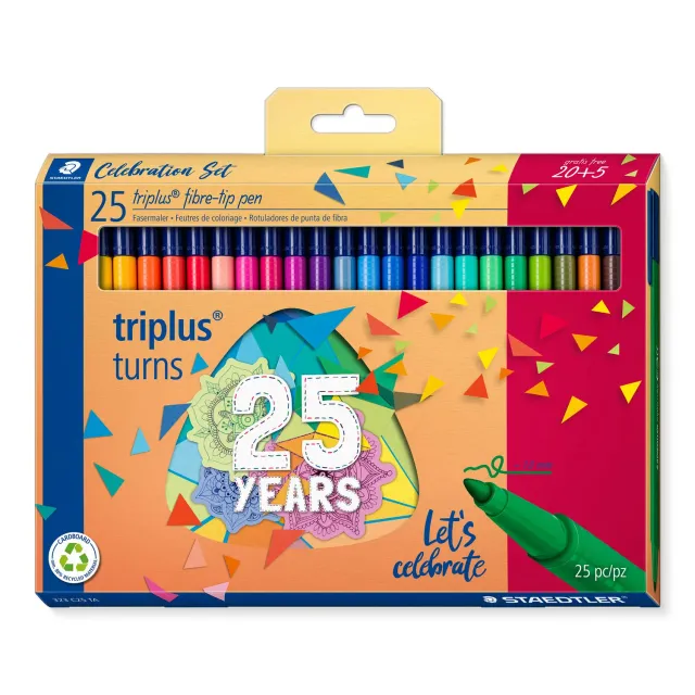STAEDTLER triplus celebration Set 323 C25 TA Fasermaler 20+5 sortiert