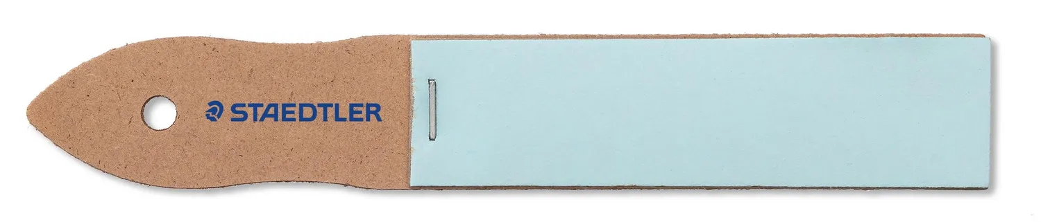 STAEDTLER 923 Sandpapier 12 Blatt fein auf Holzgriff