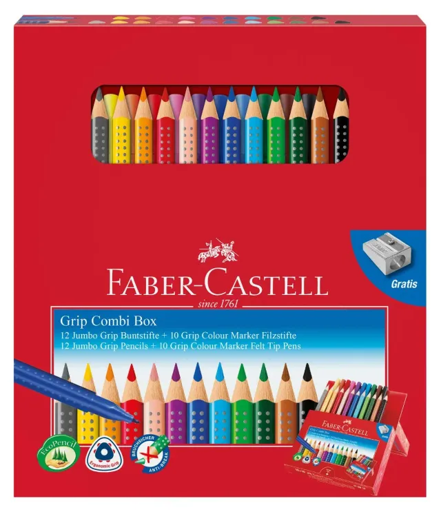 Faber-Castell Jumbo Grip Geschenkbox 22er wasserlöslich