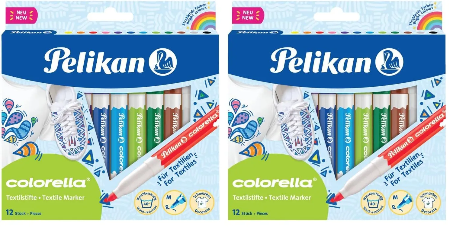 Pelikan Colorella Textilstift waschmaschinenfest strichklar