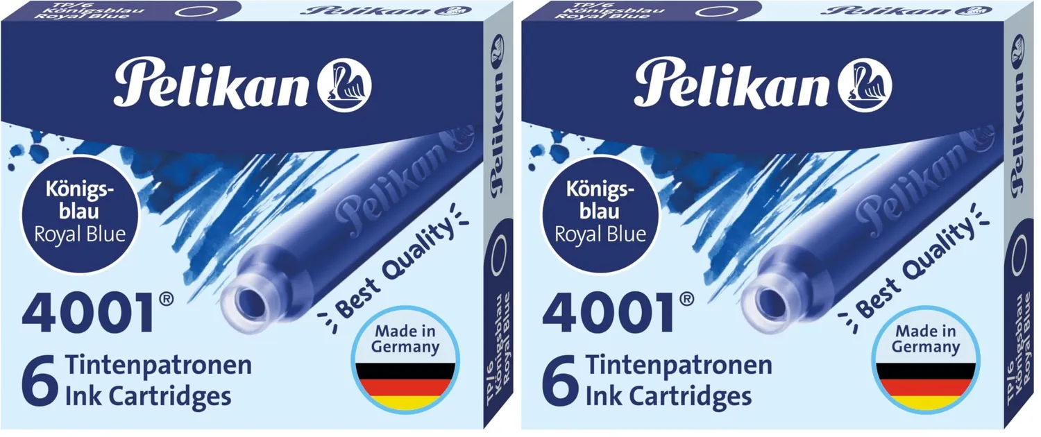 Pelikan 4001 Tintenpatronen Königsblau auswaschbar