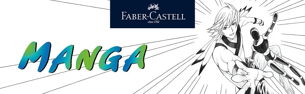 Faber-Castell Manga 167136 Starter-Set Artist Pen