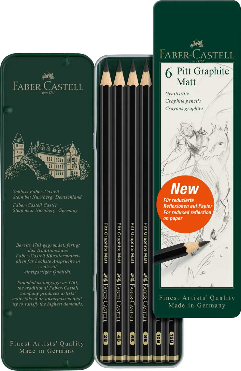 Faber-Castell Pitt Graphite Matt Bleistift-Set ultramatt