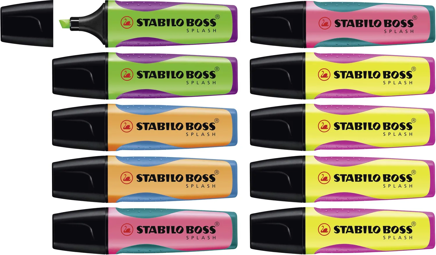 STABILO BOSS SPLASH Textmarker Keil nachfüllbar